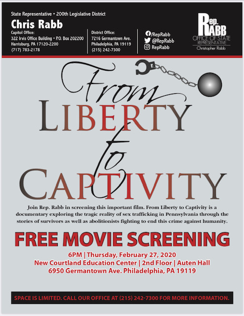 FLTC Screening Hosted by State Representative Chris Rabb 2/27/20